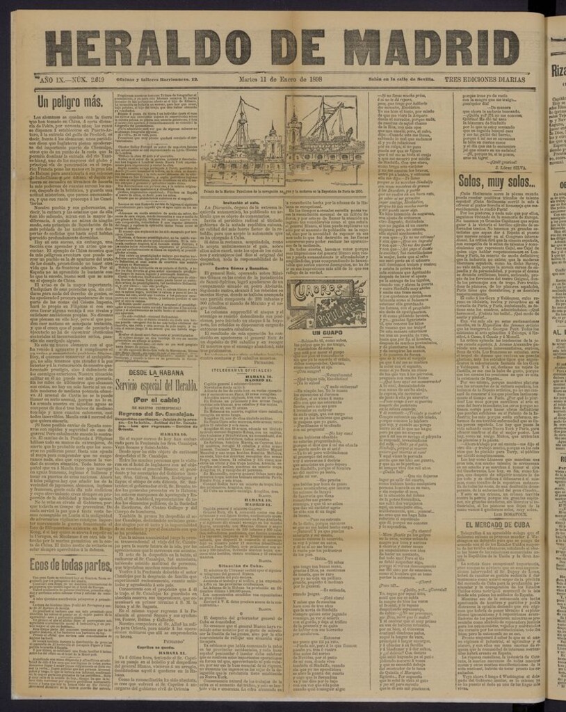 Miniatura de El Heraldo de Madrid: diario independiente del 11 de enero de 1898