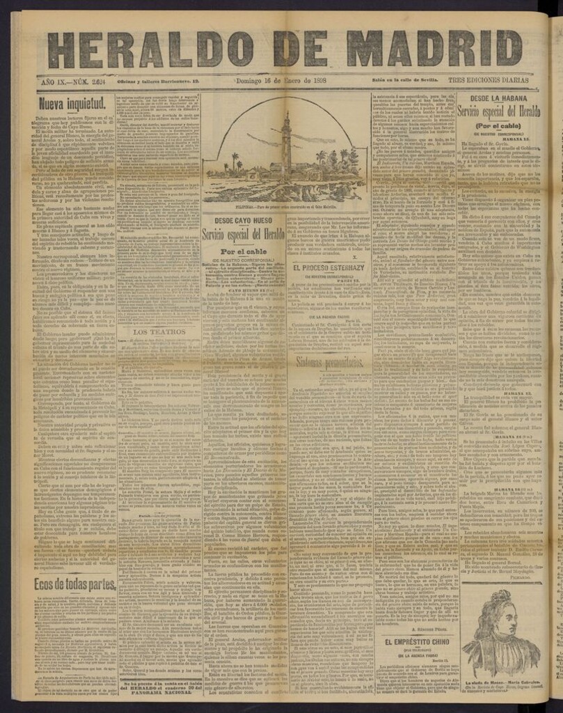 Miniatura de El Heraldo de Madrid: diario independiente del 16 de enero de 1898