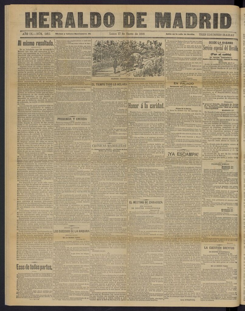 Miniatura de El Heraldo de Madrid: diario independiente del 17 de enero de 1898