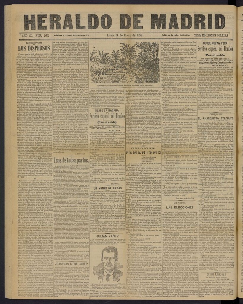 Miniatura de El Heraldo de Madrid: diario independiente del 24 de enero de 1898