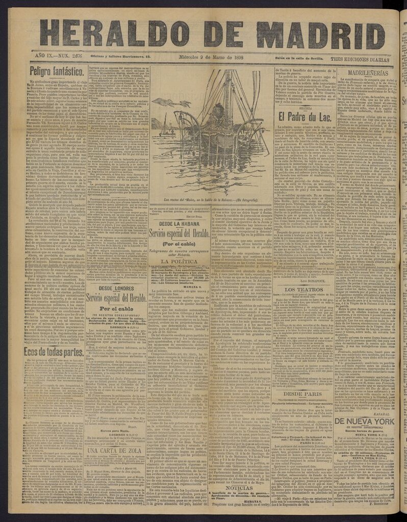 Miniatura de El Heraldo de Madrid: diario independiente del 9 de marzo de 1898