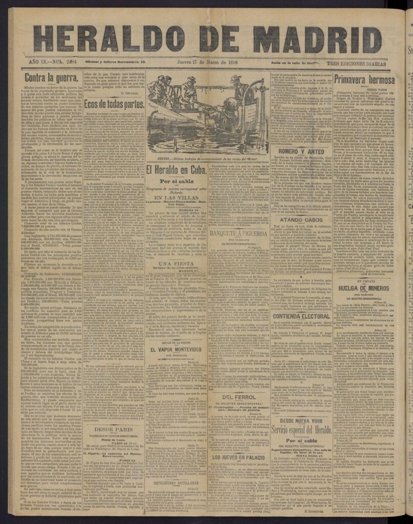 Miniatura de El Heraldo de Madrid: diario independiente del 17 de marzo de 1898