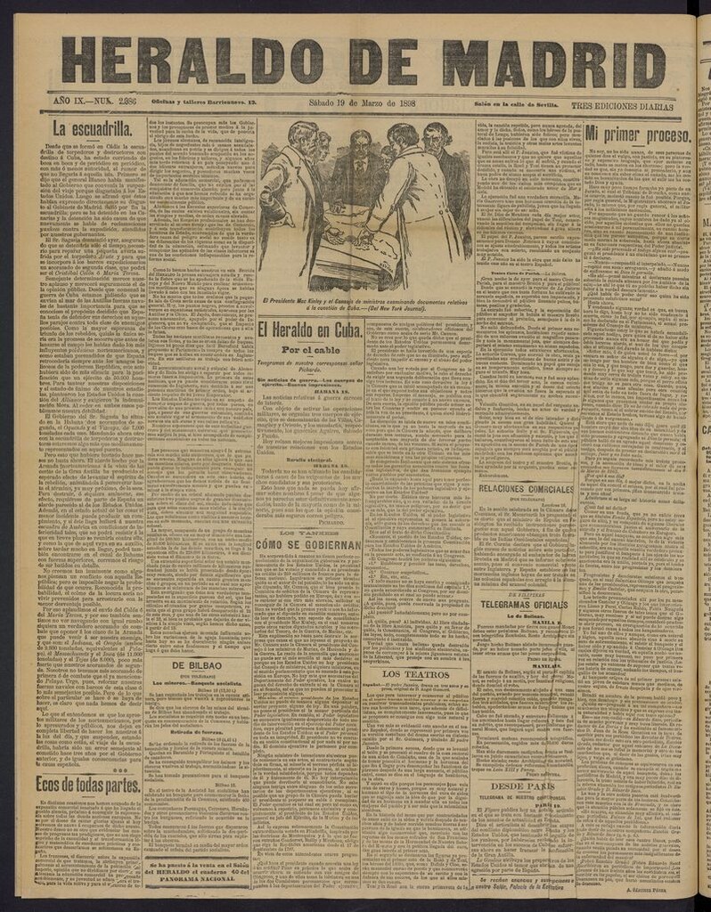 Miniatura de El Heraldo de Madrid: diario independiente del 19 de marzo de 1898