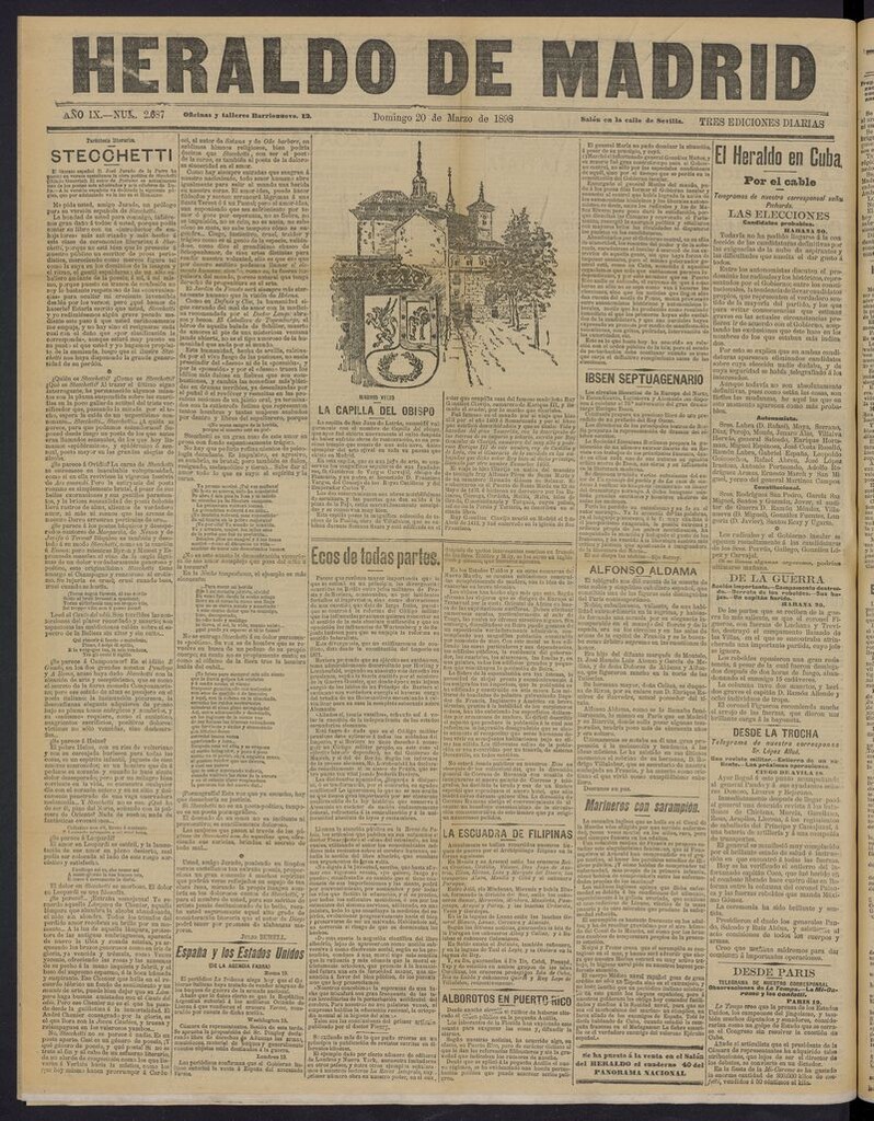 Miniatura de El Heraldo de Madrid: diario independiente del 20 de marzo de 1898