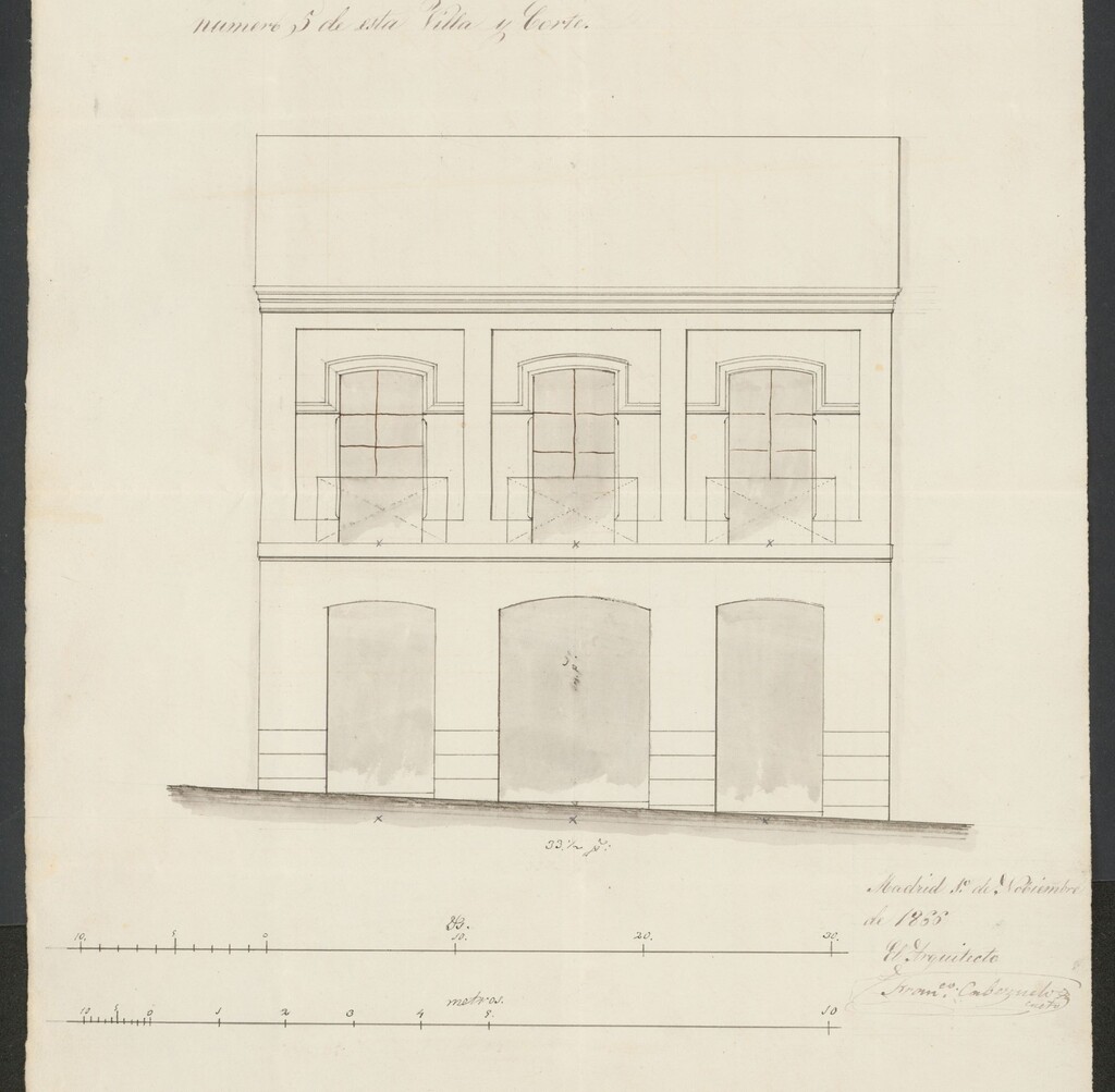 Miniatura de D. Vicente Riesgo y Álvarez, expediente instruido en solicitud de licencia para edificar en el nº 5 Paseo de los Olmos.
