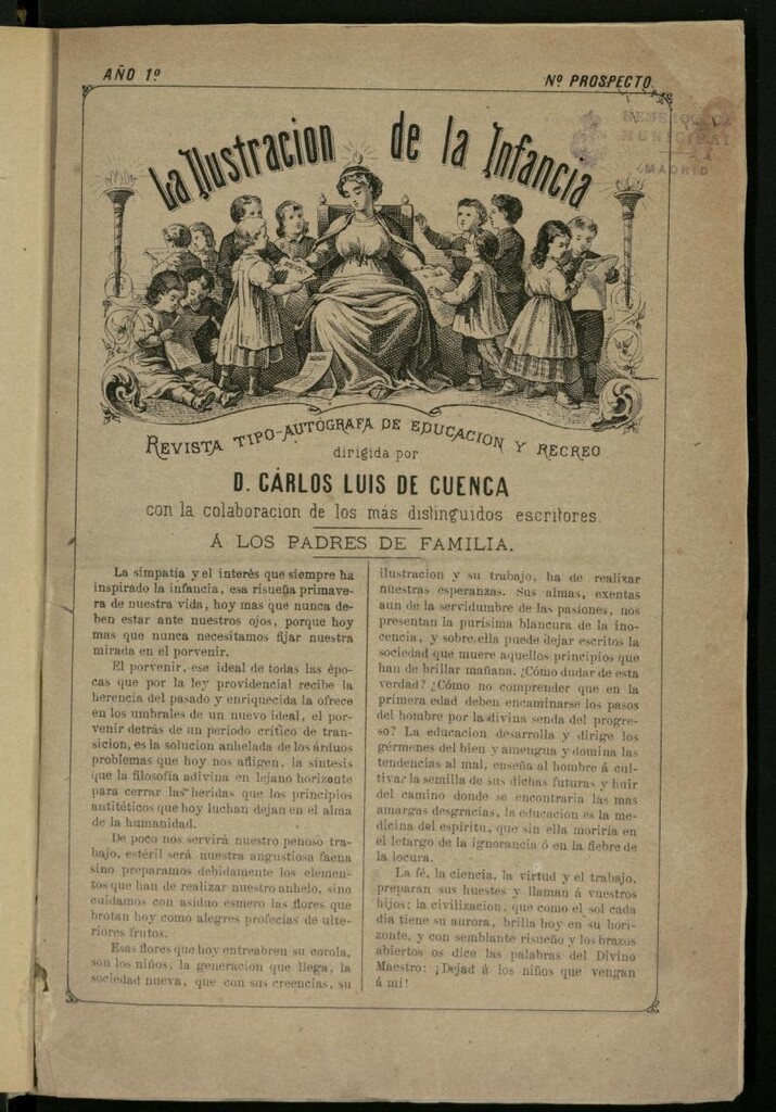 Miniatura de La Ilustración de la Infancia : revista tipo-autógrafa de educación y recreo