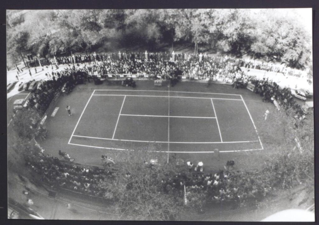 Miniatura de Cancha de tenis al aire libre