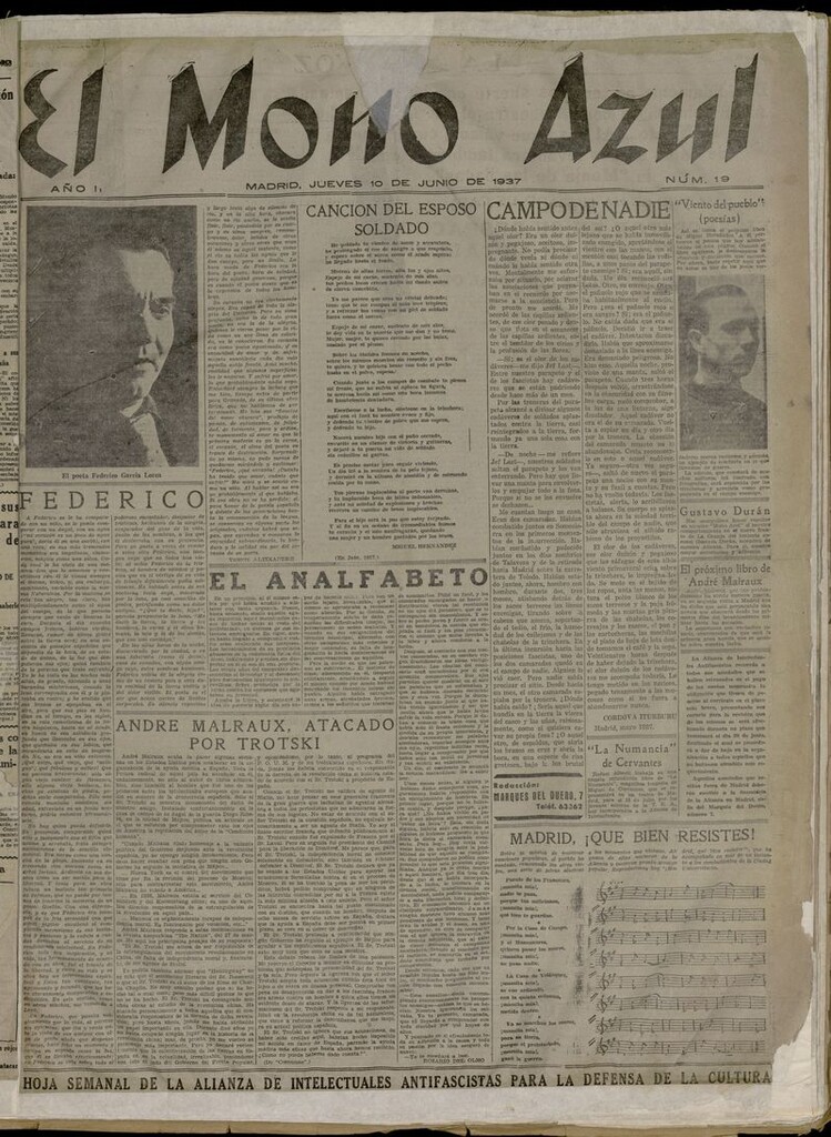 Miniatura de El Mono Azul del 10 de junio de 1937