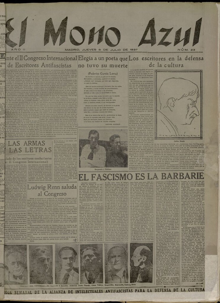 Miniatura de El Mono Azul del 8 de julio de 1937
