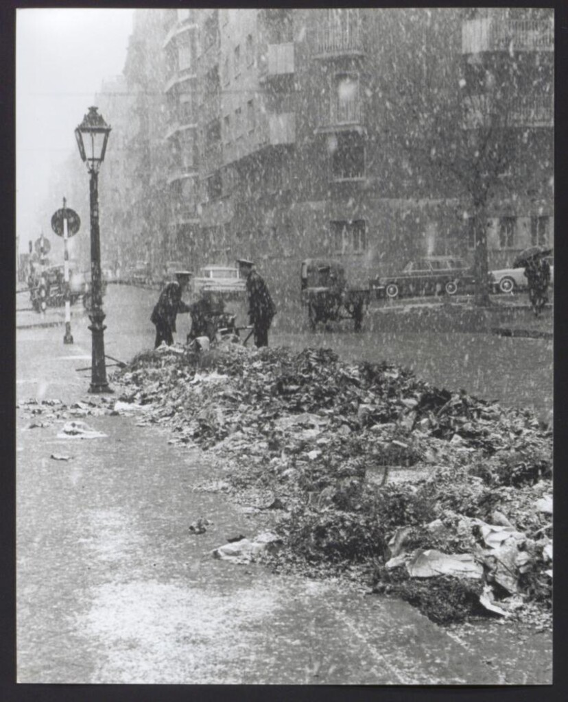 Miniatura de Recogida de basura con nieve