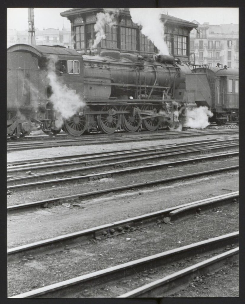 Miniatura de Locomotora en la estación de Atocha