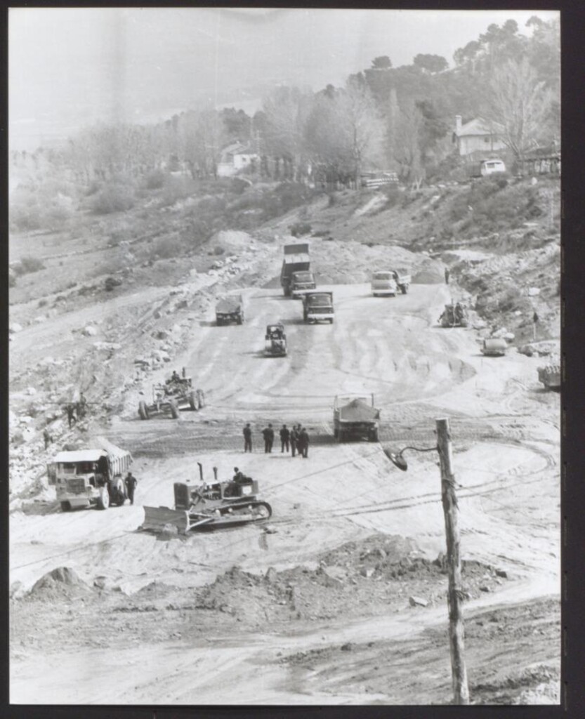 Miniatura de Construcción de la carretera de acceso al túnel de Guadarrama