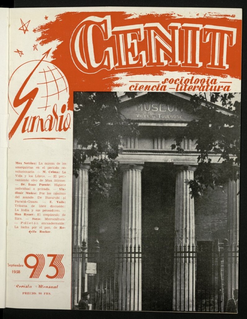Miniatura de Cenit : revista mensual de Sociología, Ciencia y Literatura