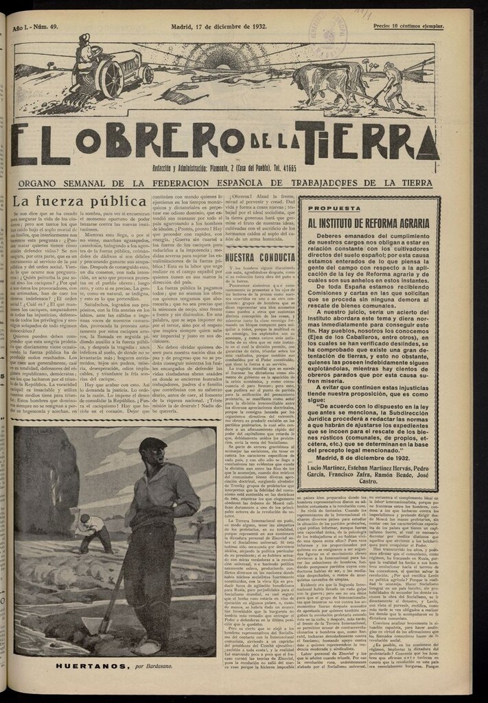 Miniatura de El obrero de la tierra del 17 de diciembre de 1932