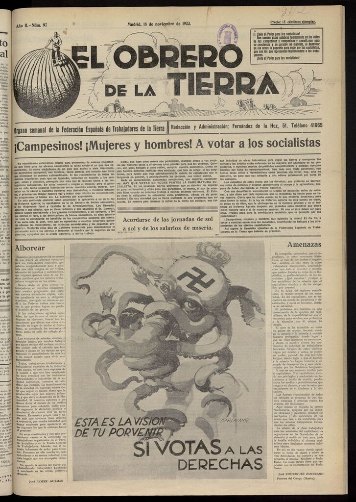 Miniatura de El obrero de la tierra del 18 de noviembre de 1933