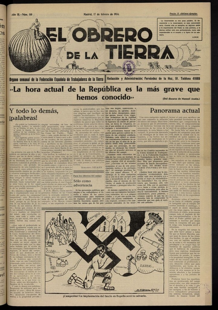 Miniatura de El obrero de la tierra del 17 de febrero de 1934