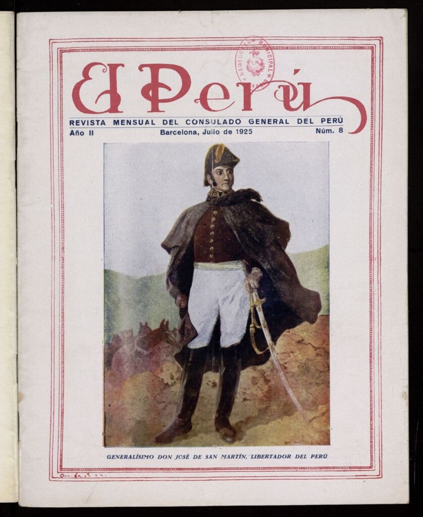 Miniatura de El Perú: revista mensual del Consulado General del Perú de julio de 1925