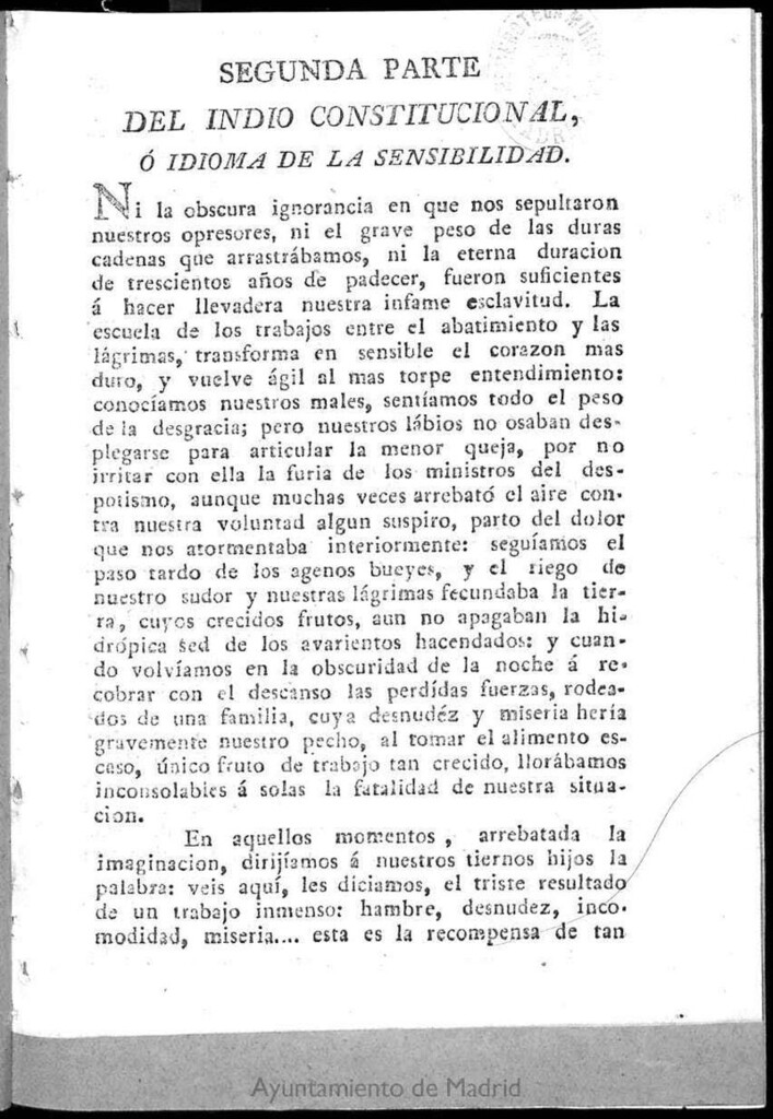 Miniatura de El Indio Constitucional. N. 1 Segunda parte