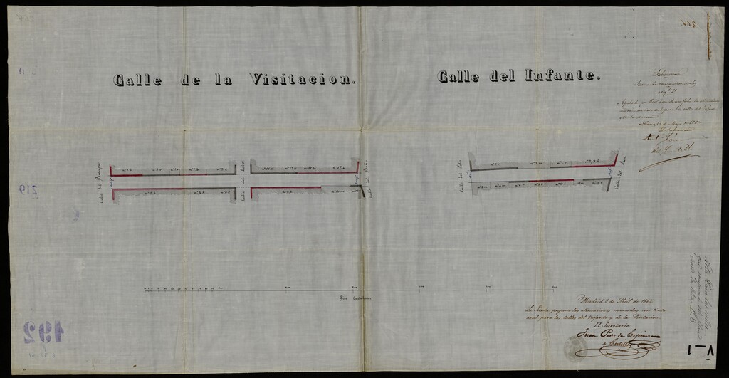 Miniatura de Alineación de la calle de la Visitación y calle del Infante