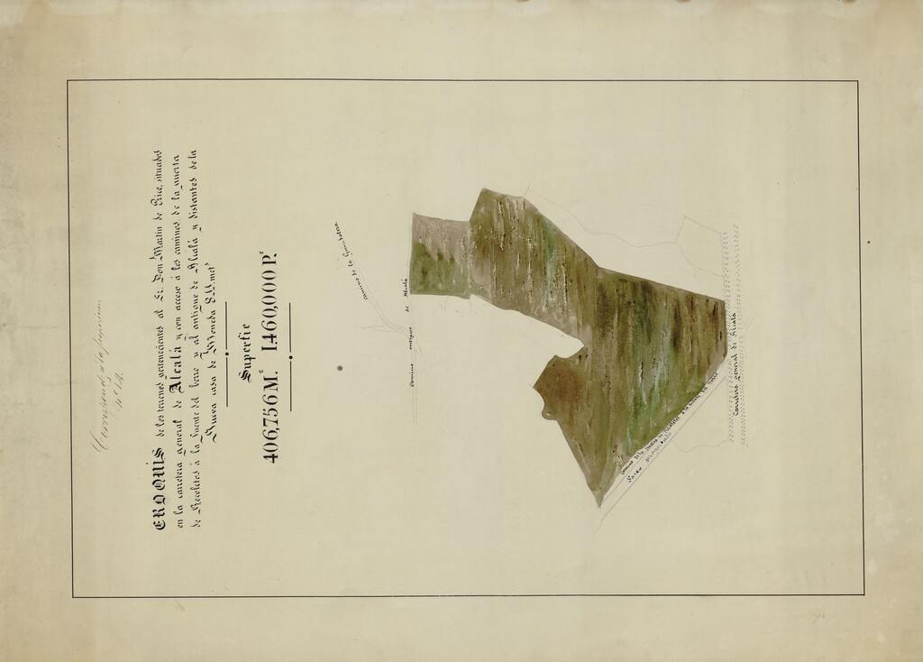 Miniatura de Croquis de los terrenos pertenecientes a D. Martín de Erice