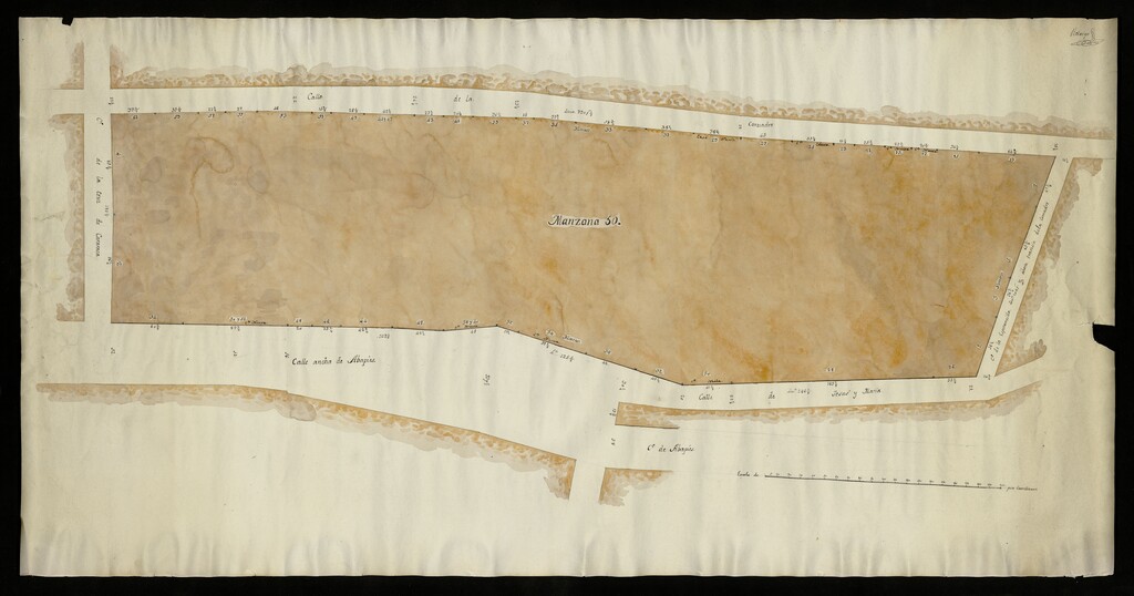Miniatura de Plano de la manzana 50