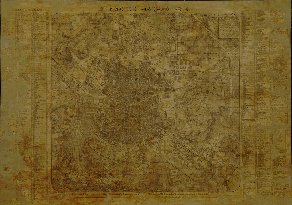 Miniatura de Plano de Madrid 1875