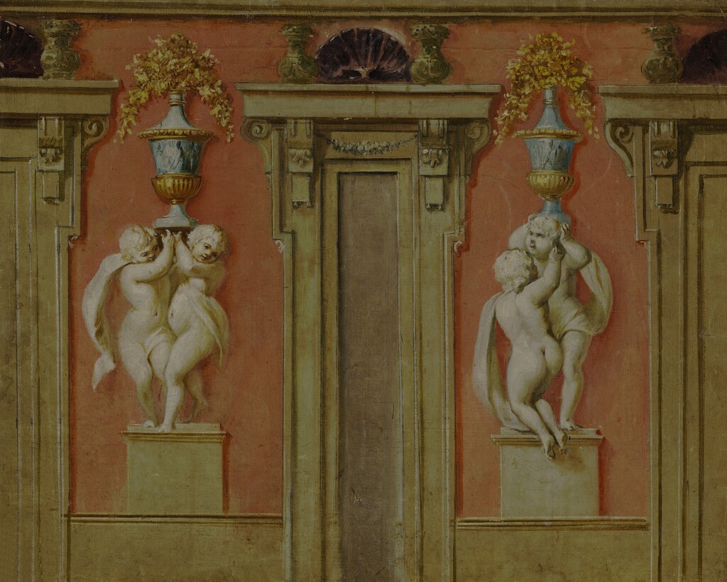 Miniatura de Dos hojas de decoración mural