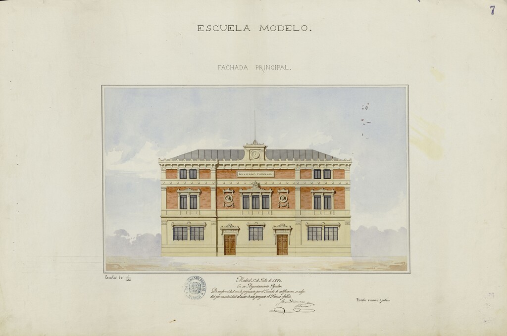 Miniatura de Escuela Modelo para Madrid : Proyecto