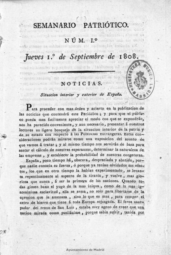 Miniatura de Semanario Patriótico