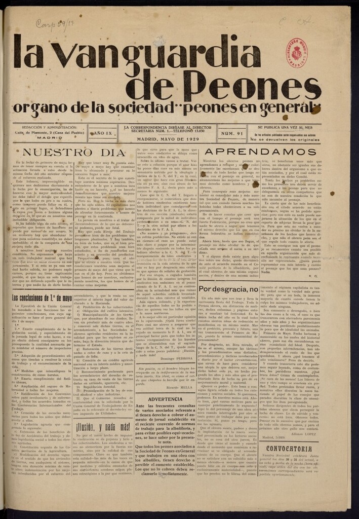 Miniatura de La Vanguardia de peones