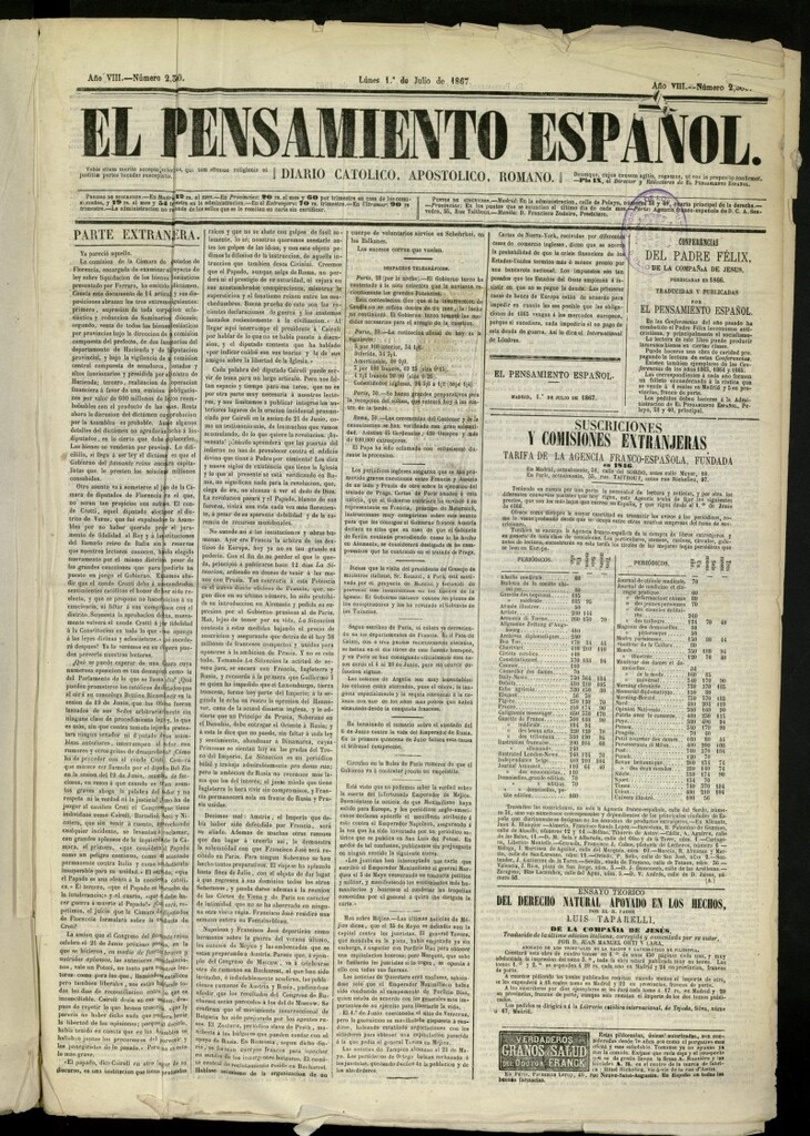 Miniatura de El Pensamiento Español: diario de la tarde