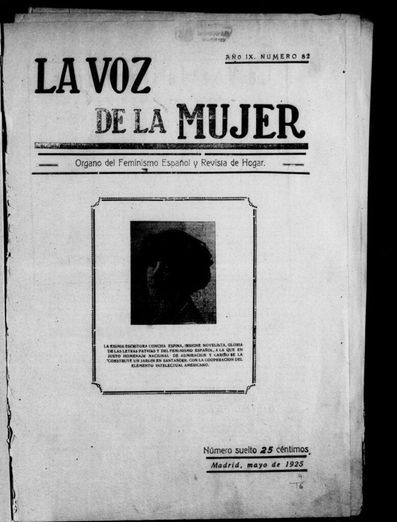 Miniatura de La Voz de la Mujer: revista mensual dedicada a la defensa de la mujer española