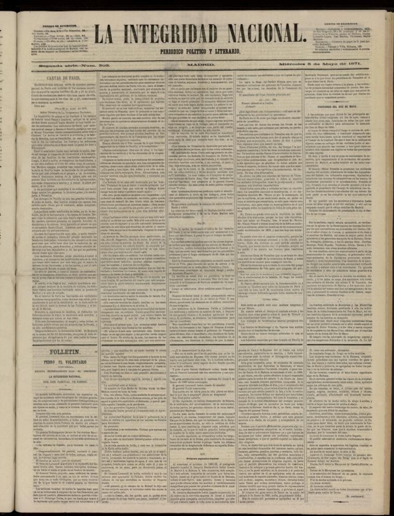 Miniatura de El Globo : diario ilustrado del 1 de septiembre de 1886, nº 3959