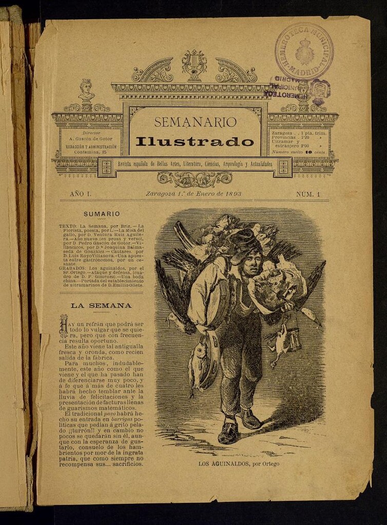 Miniatura de España Ilustrada: revista mensual de Bellas Artes, Literatura, Ciencias, Arqueología, actividades y noticias