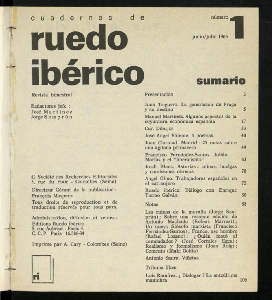 Miniatura de Cuadernos de ruedo ibérico