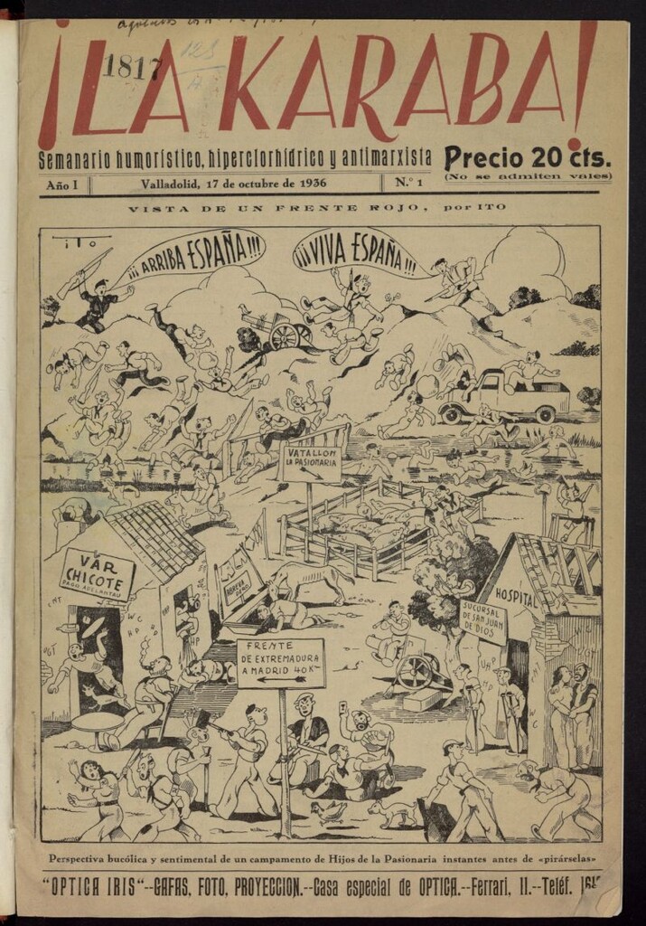 Miniatura de La Karaba: semanario humorístico, hiperclorhídrico y antimarxista