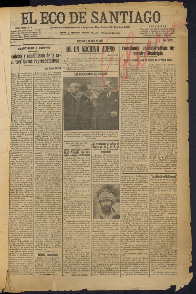 Miniatura de El Eco de Santiago: diario de la tarde