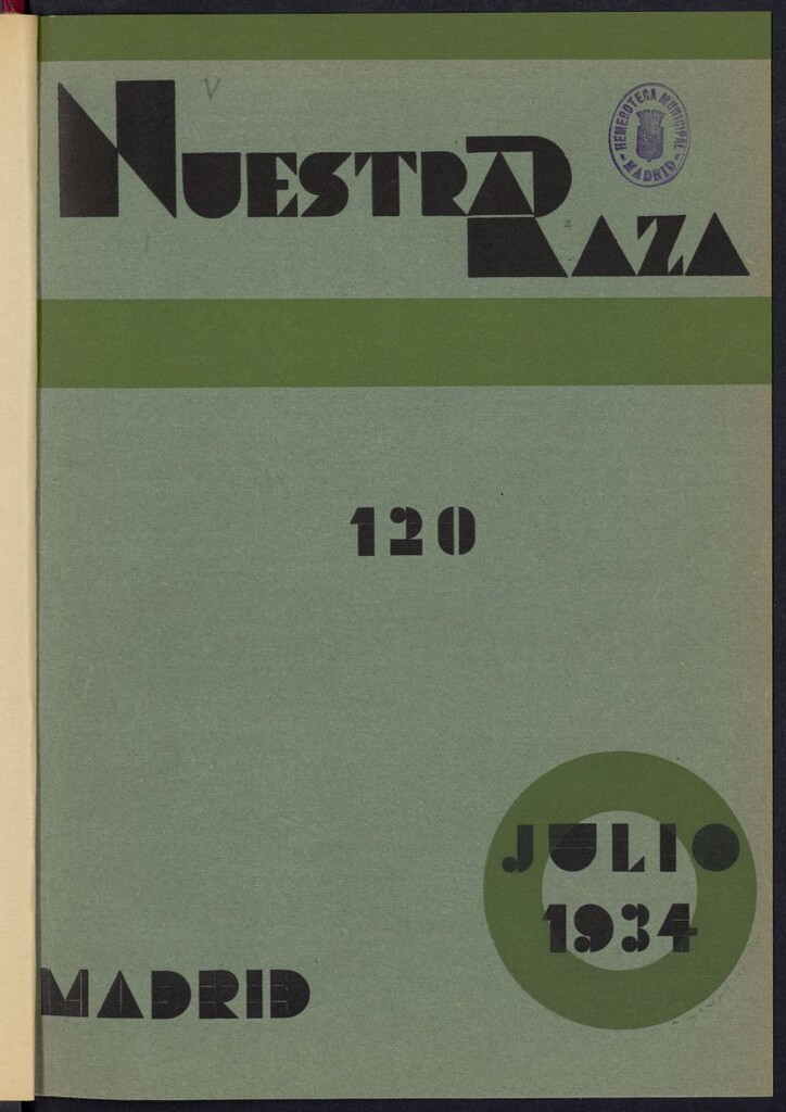 Miniatura de Nuestra Raza: revista de España, de Portugal, del mundo americano, del mundo sefardí, del mundo musulmán