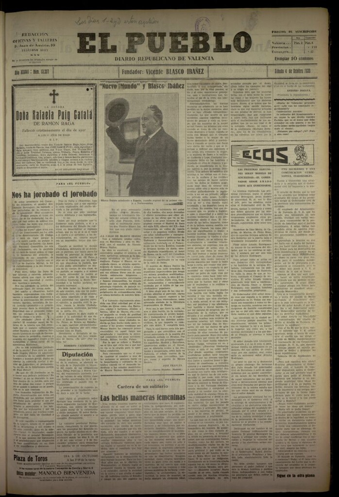 Miniatura de El Pueblo: Diario republicano de Valencia