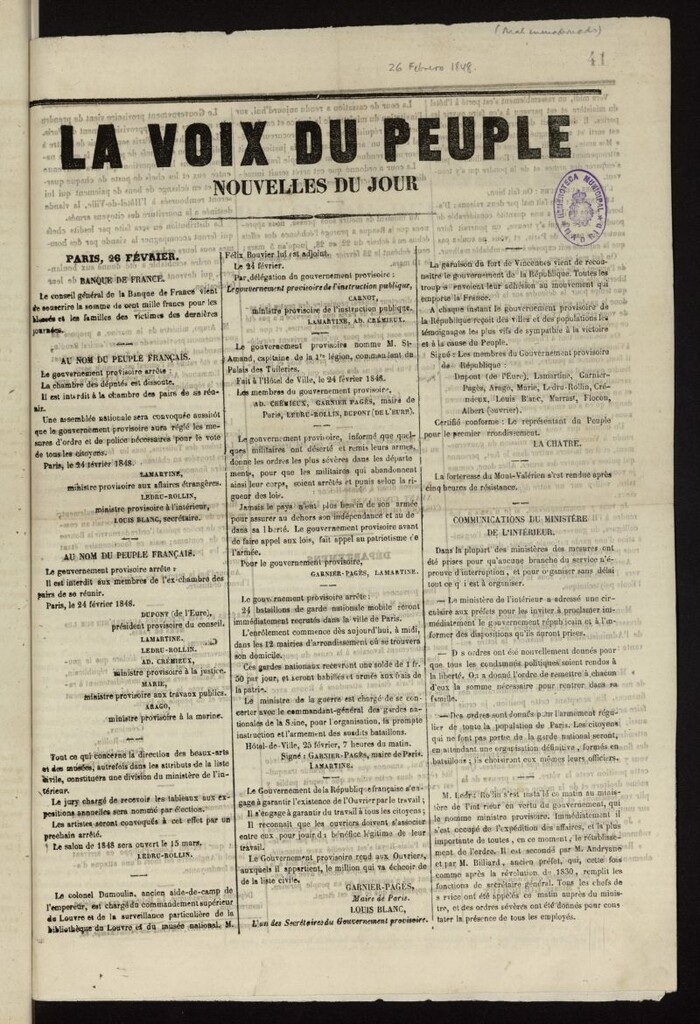 Miniatura de La Voix du Peuple : nouvelles du jour