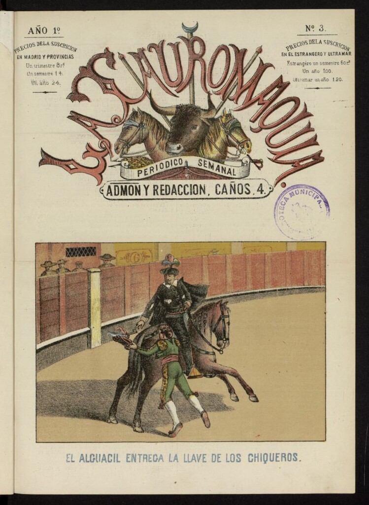Miniatura de La Tauromaquia: periódico semanal