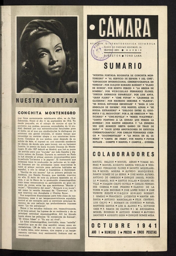 Miniatura de Cámara: revista cinematográfica española