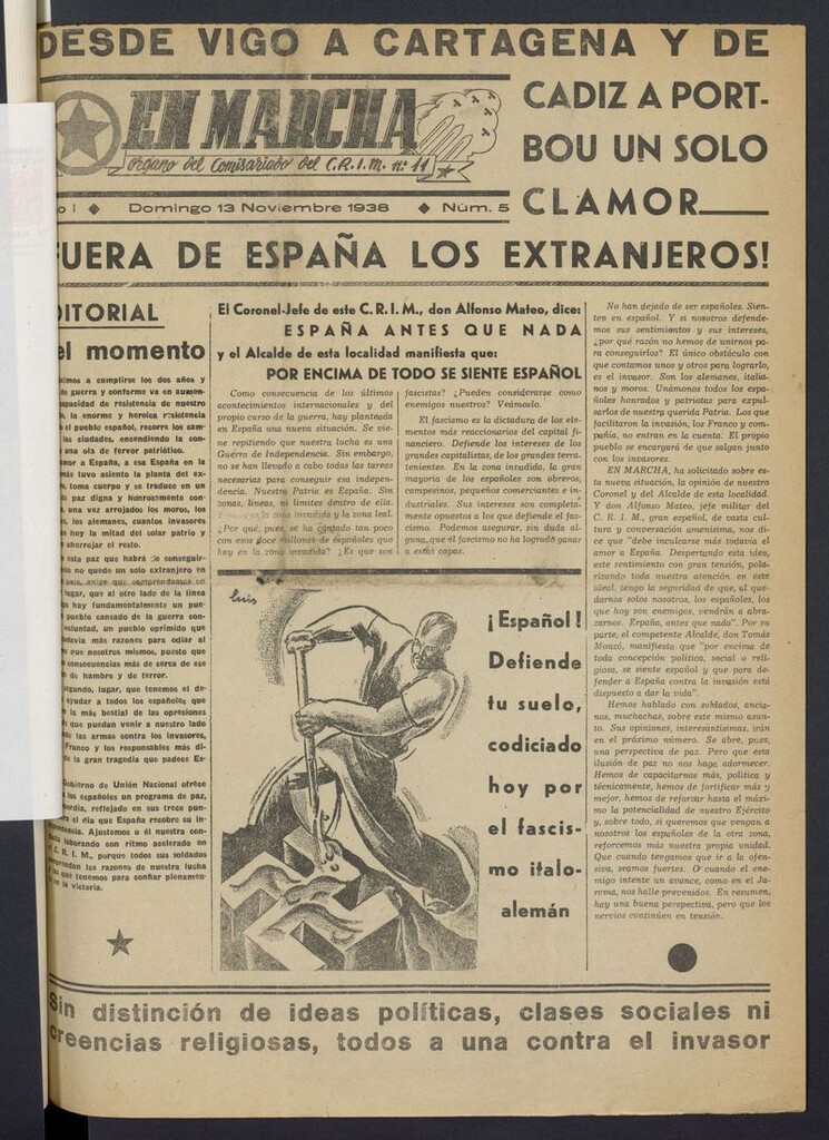 Miniatura de En Marcha: Órgano del Comisariado del C.R.I.M.