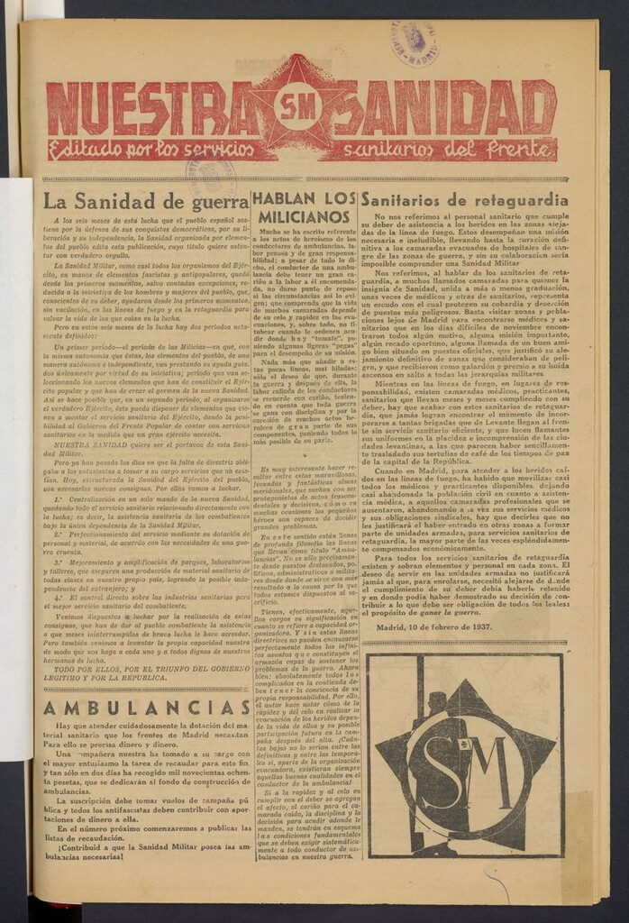 Miniatura de Nuestra Sanidad