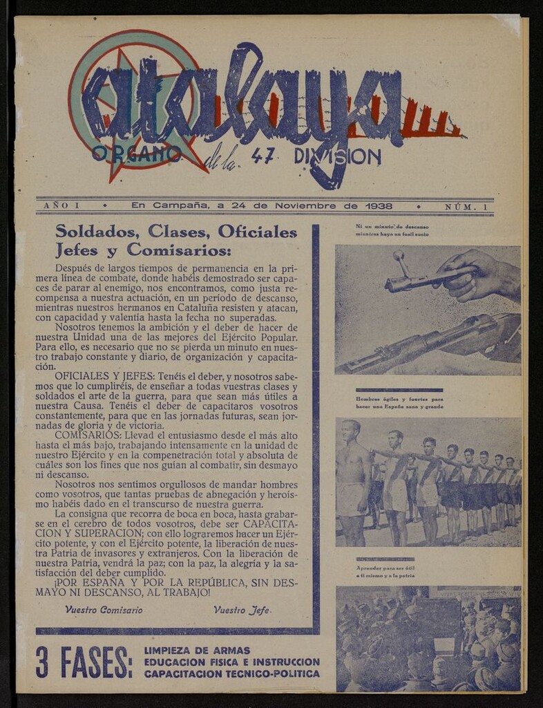 Miniatura de Atalaya: órgano de la 47 División