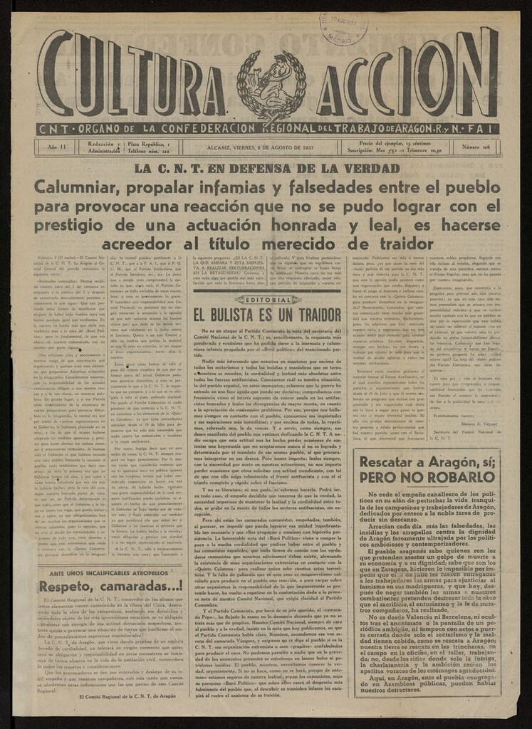 Miniatura de Cultura y Acción (Alcañiz)
