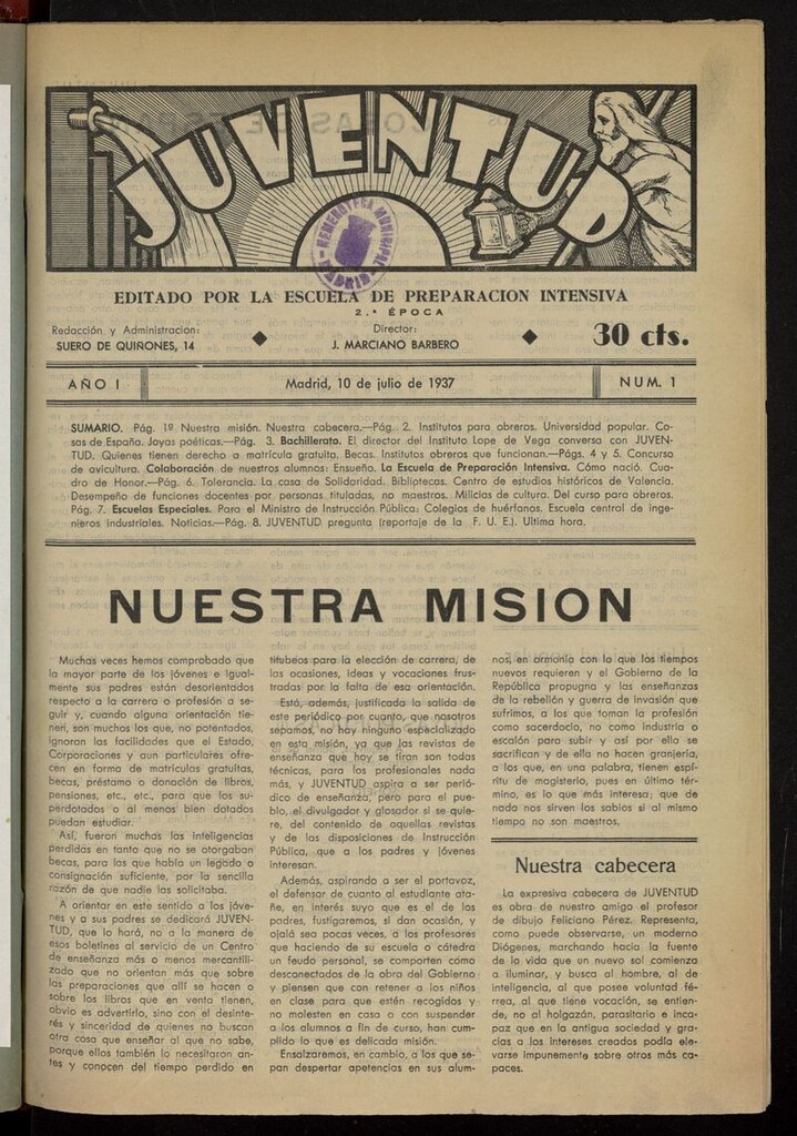 Miniatura de Juventud (Madrid, 1937)
