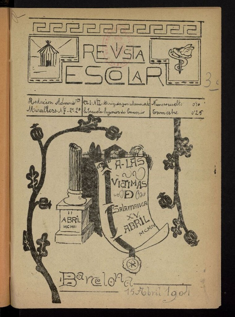 Miniatura de Revista Escolar (Barcelona. 1904)