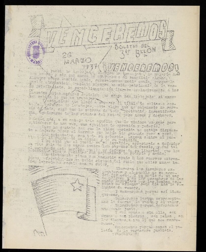 Miniatura de Venceremos: boletín 3er batallón