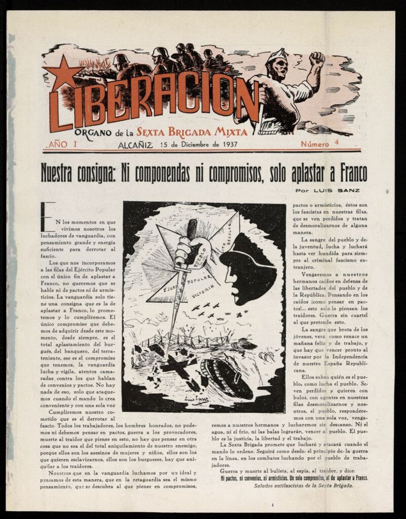 Miniatura de Liberación: órgano de la 6ª Brigada Mixta de Alcañiz